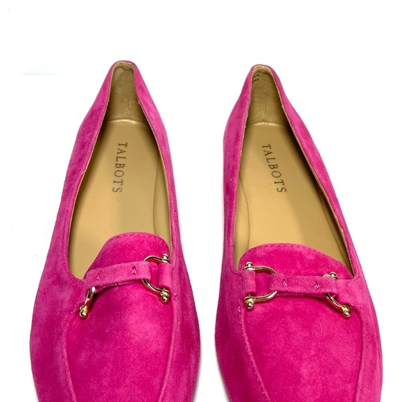 Talbots Women's Loafers Pointed Toe Pink Suede Size 6.5 M - Picture 7 of 12